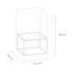 Faretto con struttura in metallo dal design moderno con singolo diffusore