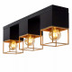 Faretto con struttura in metallo dal design moderno con triplo diffusore