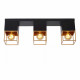 Faretto con struttura in metallo dal design moderno con triplo diffusore