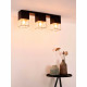 Faretto con struttura in metallo dal design moderno con triplo diffusore