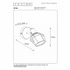 Faretto con struttura in metallo e diffusore orientabile dal design moderno