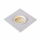 Faretto da incasso quadrato struttura in alluminio moderna diffusore orientabile
