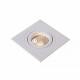 Faretto da incasso quadrato struttura in alluminio moderna diffusore orientabile