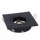 Faretto da incasso quadrato struttura in alluminio moderna diffusore orientabile