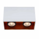 Faretto da soffitto con struttura in alluminio moderna e doppio diffusore
