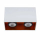Faretto da soffitto con struttura in alluminio moderna e doppio diffusore