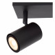 Faretto da soffitto con struttura in metallo e doppio diffusore orientabile