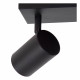 Faretto da soffitto con struttura in metallo e triplo diffusore orientabile