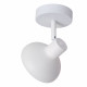 Faretto da soffitto dal design moderno in acciaio con diffusore orientabile