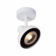 Faretto da soffitto dal design moderno in acciaio con diffusore orientabile