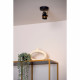 Faretto da soffitto dalle linee moderne in metallo con diffusore orientabile