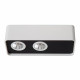 Faretto da soffitto in alluminio con doppio LED dimmerabile