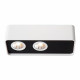 Faretto da soffitto in alluminio con doppio LED dimmerabile
