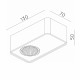 Faretto da soffitto in alluminio con LED dimmerabile