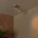 Faretto da soffitto in allumino con diffusore orientabile dal design moderno