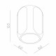 Faretto da soffitto in allumino dal design moderno