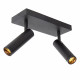 Faretto da soffitto in allumino doppio diffusore orientabile dal design moderno