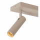 Faretto da soffitto in allumino doppio diffusore orientabile dal design moderno