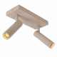 Faretto da soffitto in allumino doppio diffusore orientabile dal design moderno