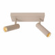 Faretto da soffitto in allumino doppio diffusore orientabile dal design moderno