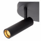 Faretto da soffitto in allumino triplo diffusore orientabile dal design moderno
