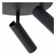 Faretto da soffitto in allumino triplo diffusore orientabile dal design moderno