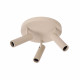 Faretto da soffitto in allumino triplo diffusore orientabile dal design moderno