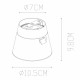 Faretto da soffitto in metallo con diffusore orientabile dal design moderno