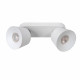 Faretto da soffitto in metallo con doppio diffusore orientabile design moderno