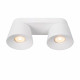 Faretto da soffitto in metallo con doppio diffusore orientabile design moderno