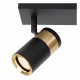 Faretto da soffitto in metallo con doppio diffusore orientabile