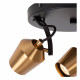 Faretto da soffitto in metallo con tre diffusori orientabili dal design moderno