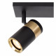 Faretto da soffitto in metallo con tre diffusori orientabili