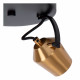 Faretto da soffitto in metallo doppio diffusore orientabile dal design moderno