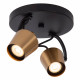 Faretto da soffitto in metallo doppio diffusore orientabile dal design moderno