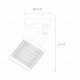 Faretto da soffitto moderno struttura in metallo e diffusore in rattan