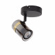 Faretto da soffitto struttura in metallo e diffusore orientabile in vetro
