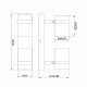Faretto da soffitto struttura in metallo e doppio diffusore orientabile in vetro