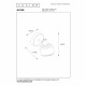 Faretto dal design moderno in metallo e diffusore orientabile in vetro