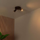 Faretto doppio da soffitto dimmerabile e orientabile in alluminio