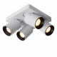 Faretto in alluminio con 4 LED orientabili e dimmerabili dal design moderno