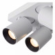 Faretto in alluminio con 4 LED orientabili e dimmerabili dal design moderno
