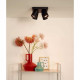 Faretto in alluminio con 4 LED orientabili e dimmerabili dal design moderno