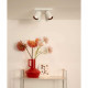Faretto in alluminio con 4 LED orientabili e dimmerabili dal design moderno