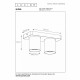 Faretto in alluminio con doppio LED orientabile e dimmerabile dal design moderno