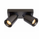 Faretto in alluminio con doppio LED orientabile e dimmerabile dal design moderno