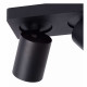 Faretto in alluminio con doppio LED orientabile e dimmerabile dal design moderno