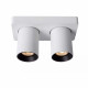 Faretto in alluminio con doppio LED orientabile e dimmerabile dal design moderno