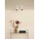 Faretto in alluminio con doppio LED orientabile e dimmerabile dal design moderno