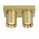 Faretto in alluminio con doppio LED orientabile e dimmerabile dal design moderno